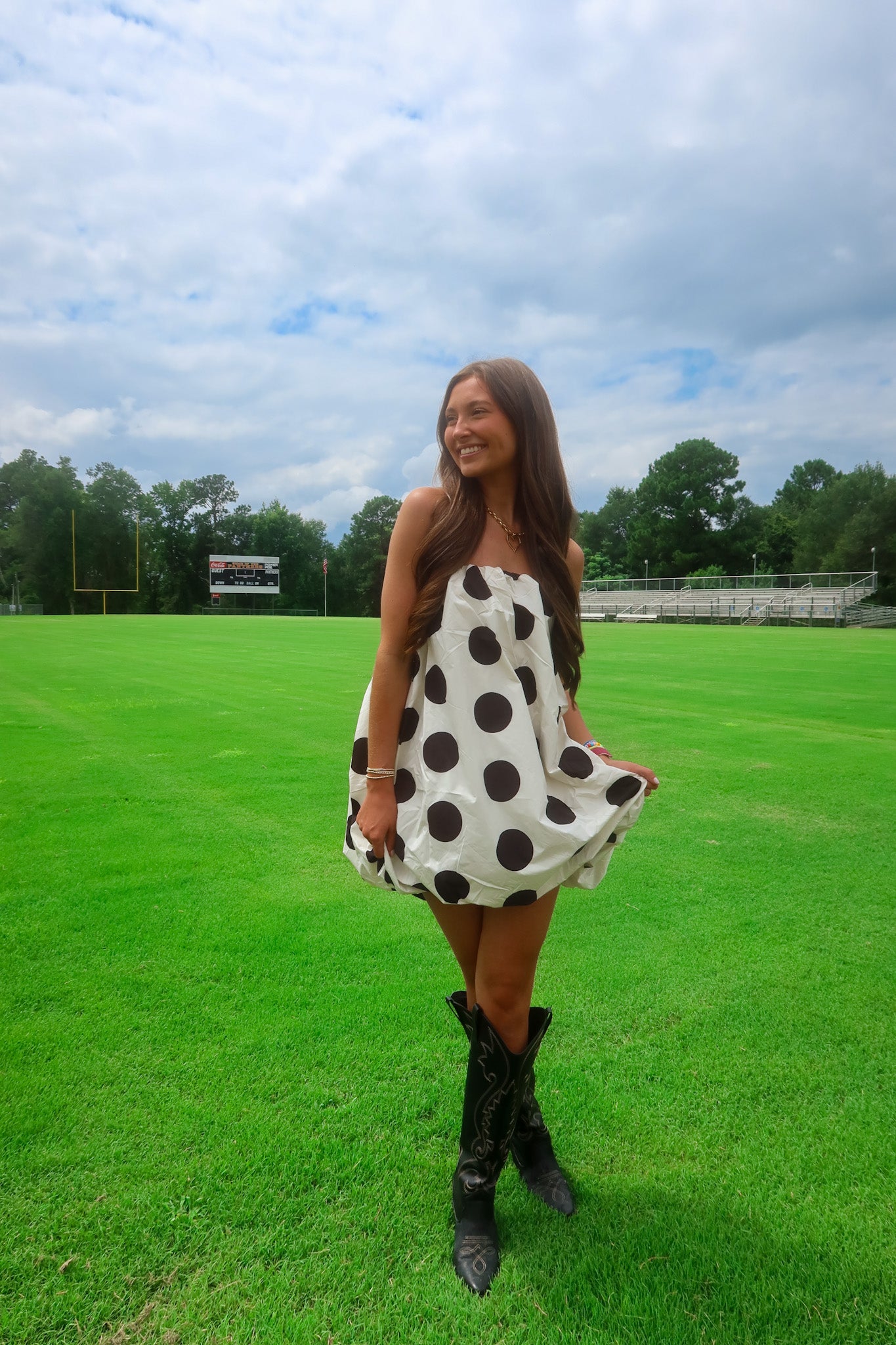Polka Dot Mini Dress Jules Color Boutique Polka Dot Mini Dress Jules Color Boutique