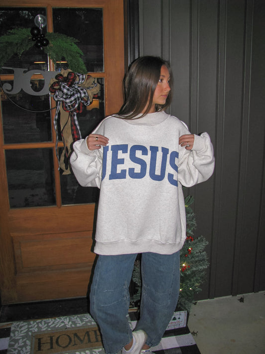 IN STOCK: Jesus Reversible Mock Neck