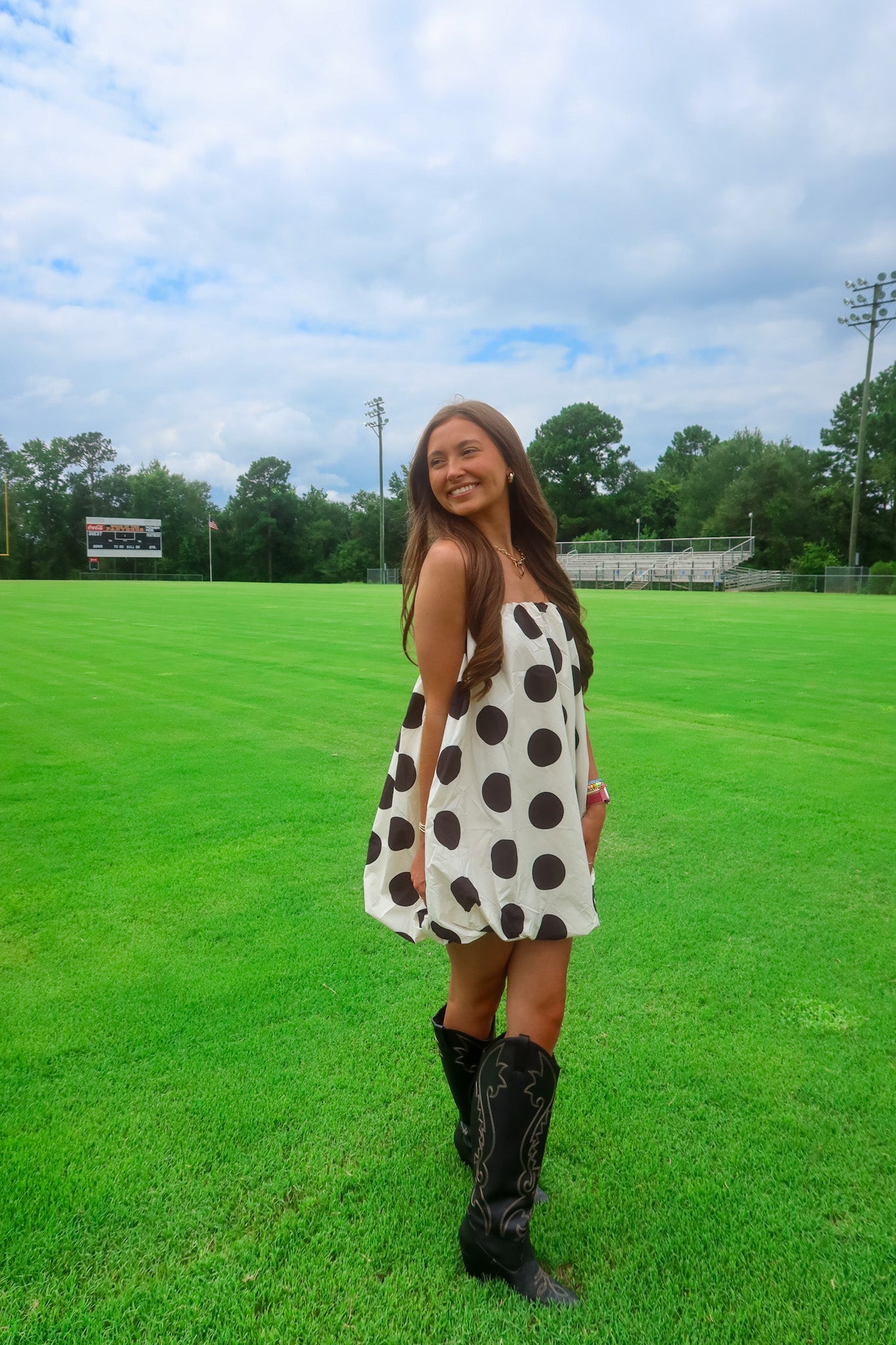 Polka Dot Mini Dress