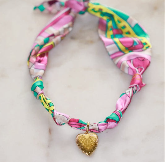 Heart Scarf Necklace