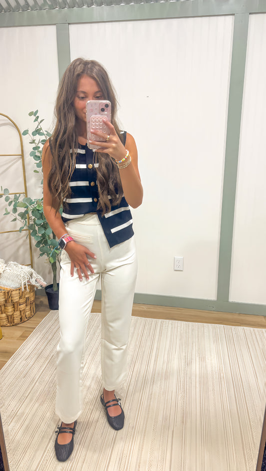Chic Button Pants