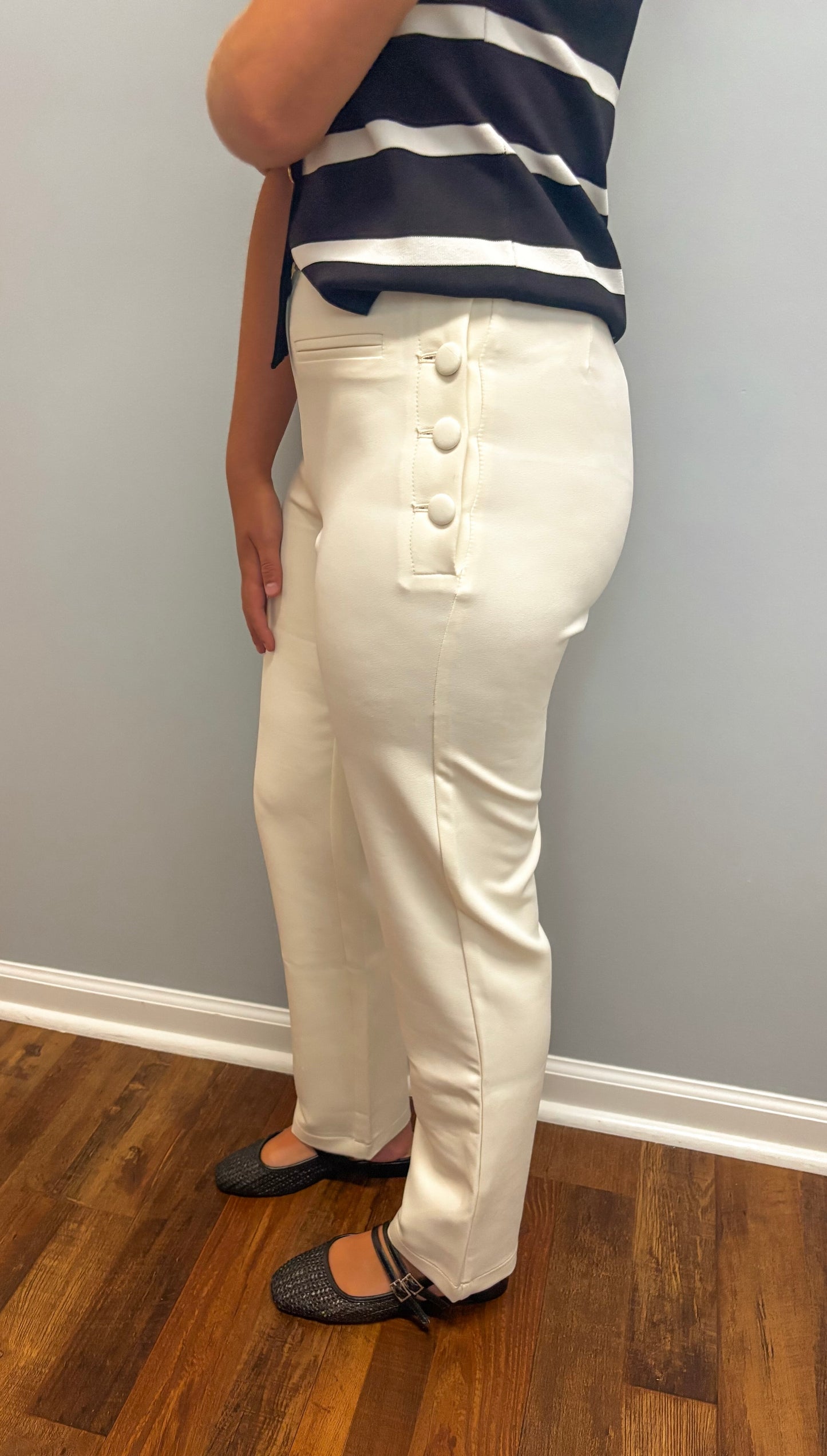 Chic Button Pants